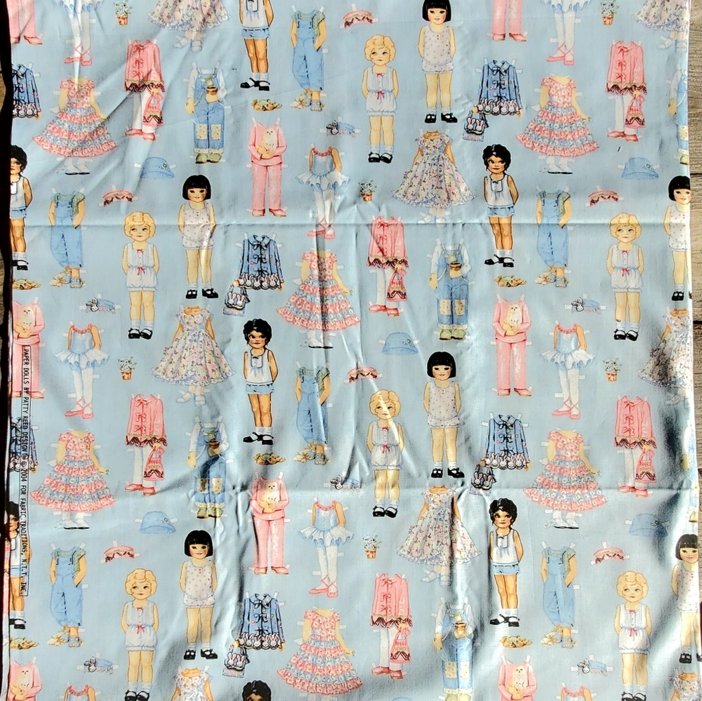 Paper Dolls by Patty Reed fabric 3 Yds 2004 by Fabric Traditions N.N.T. Inc.